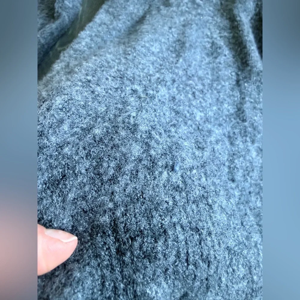 J. Crew Merino Wool Blend Boucle Oversized Boyfriend Fit Cardigan in Gray